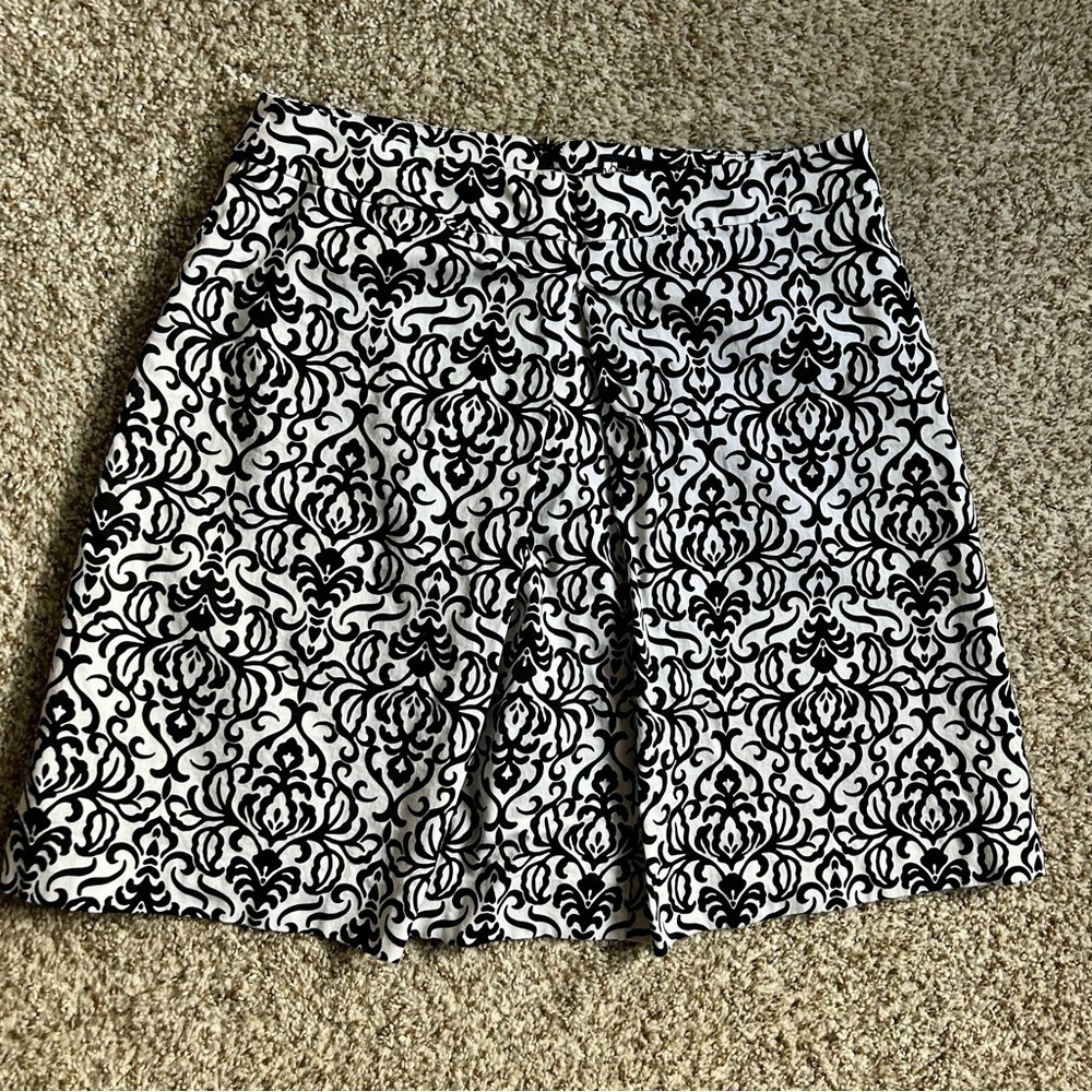 ๐ฆ Valerie Bertinelli Black White Mini Skirt Size 6 Formal Casual Preppy